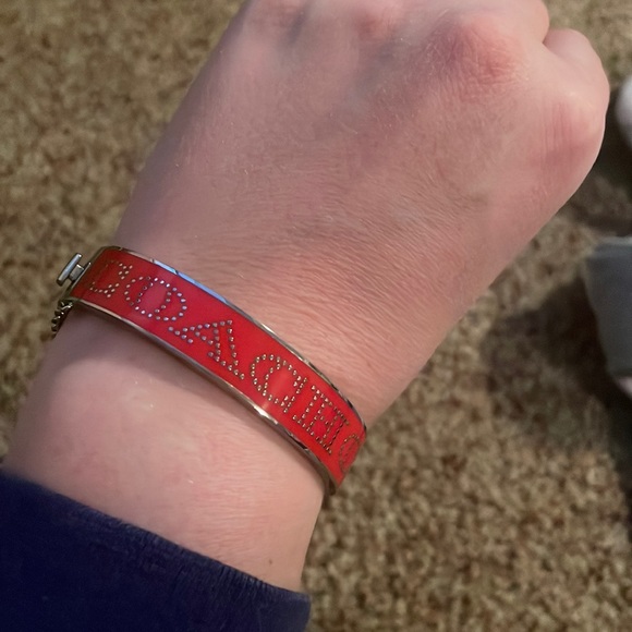 Coach Jewelry - Coach Red Cuff Bangle Bracelet